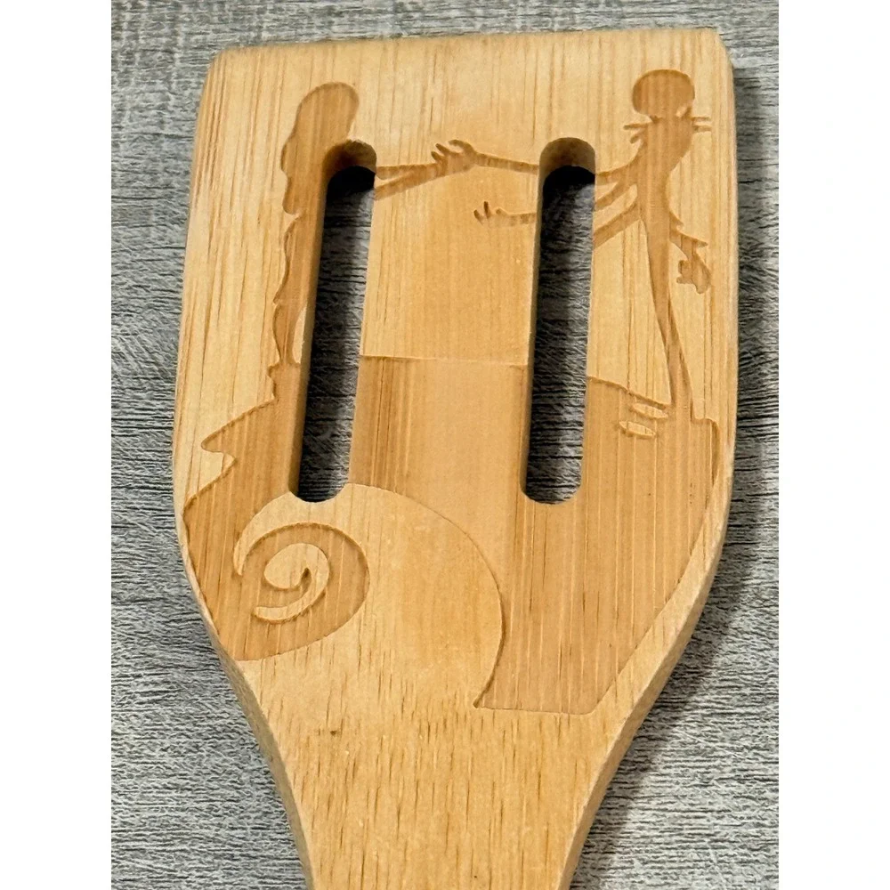 Nightmare Before Christmas Inspired Bamboo Utensil Set 4 Pc Halloween Decor